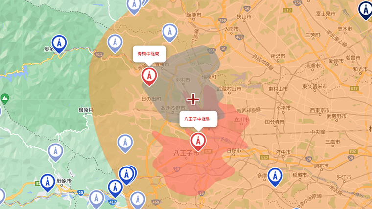 福生市の地デジの電波