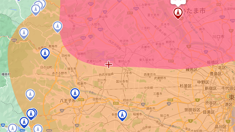 東大和市の地デジの電波