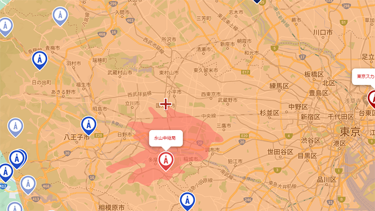 国分寺市の地デジの電波