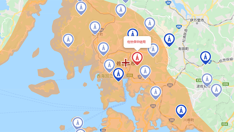 佐世保市の地デジの電波