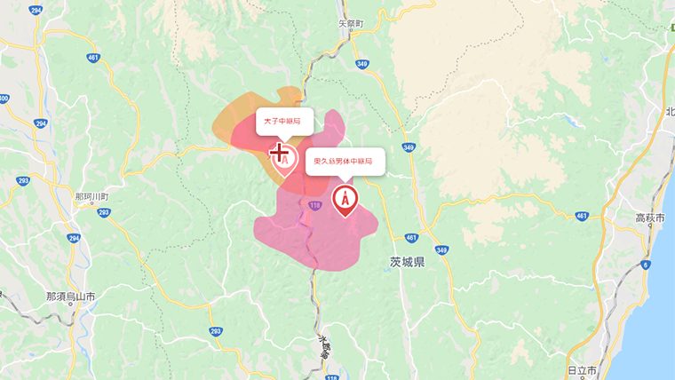 大子市のテレビの電波