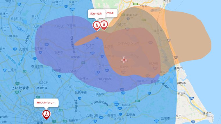 美浦村のテレビの電波