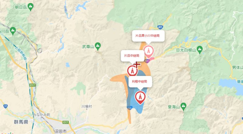 片品村の地デジの電波状況