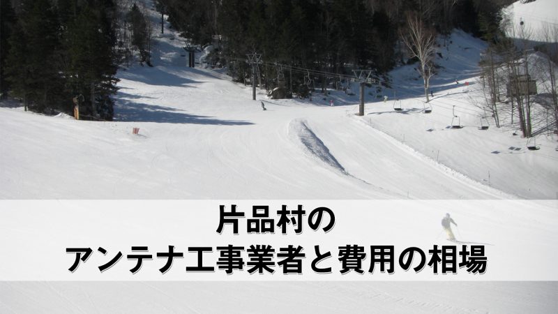 片品村でおすすめのアンテナ工事業者7社と取り付け費用・相場