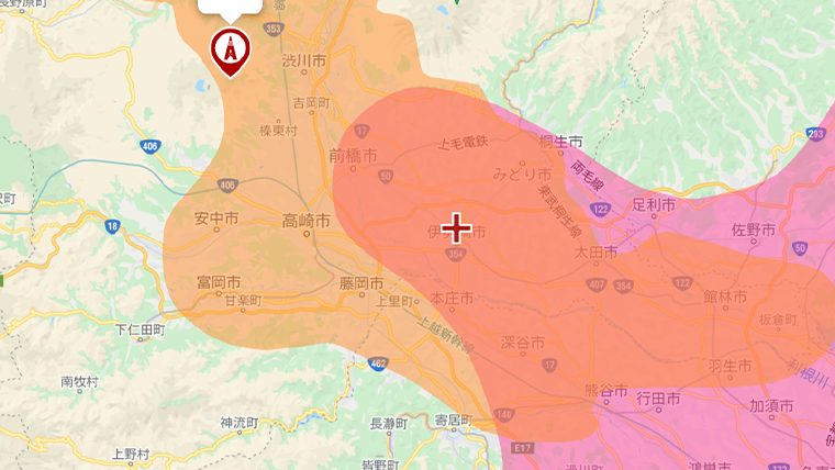 伊勢崎市の地デジの電波