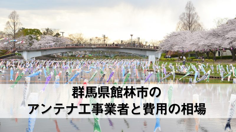 館林市でおすすめのアンテナ工事業者8社と取り付け費用・相場