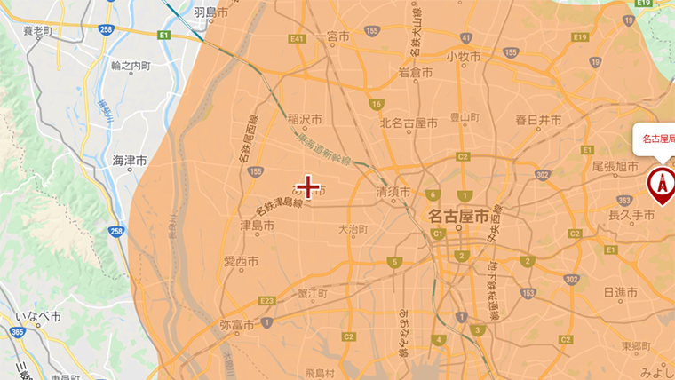 あま市の地デジの電波