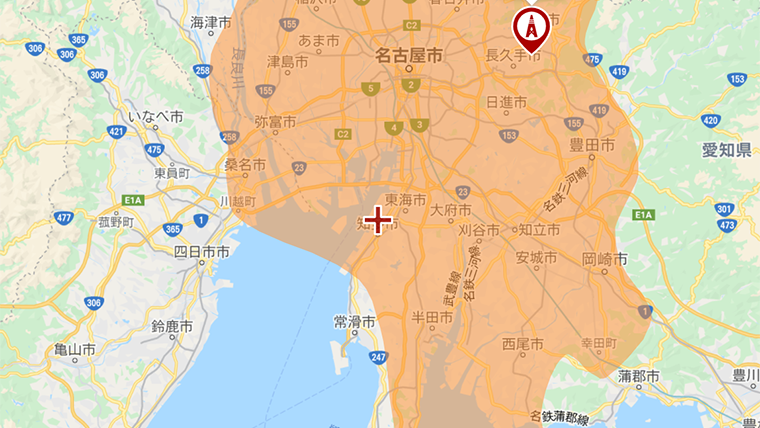 知多市の地デジの電波状況