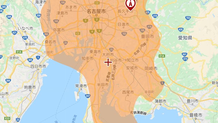東浦町の地デジの電波
