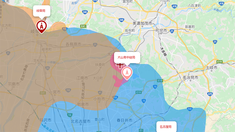 犬山市の地デジの電波