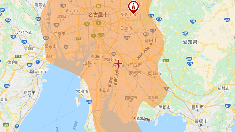 刈谷市の地デジの電波