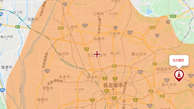 北名古屋市の地デジの電波