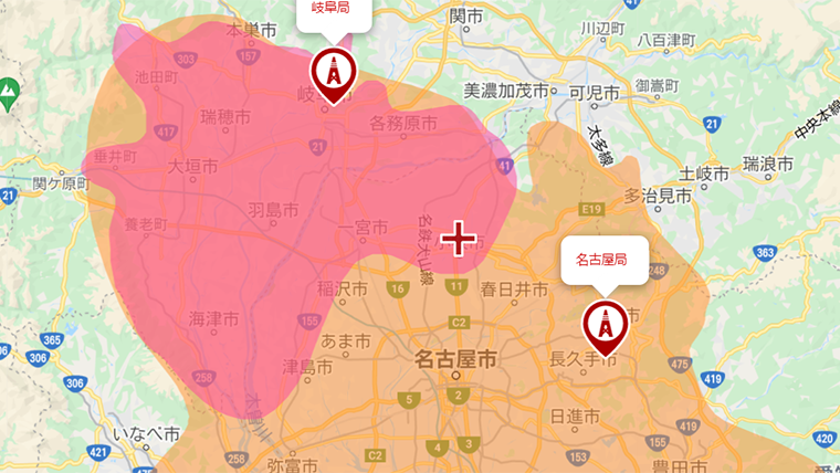 小牧市の地デジの電波状況