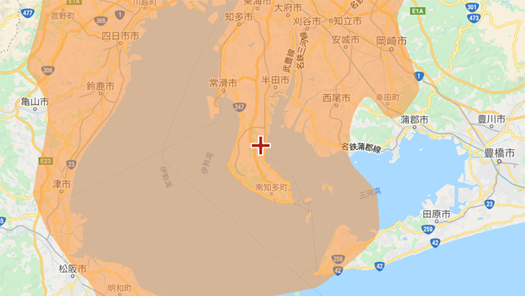 美浜町の地デジの電波
