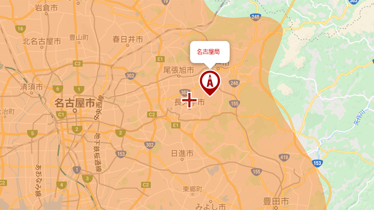 長久手市の地デジの電波