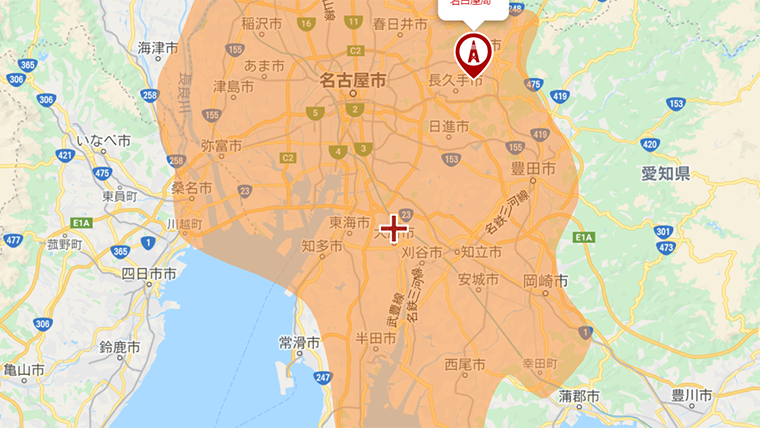 大府市の地デジの電波