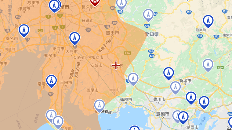 岡崎市の地デジの電波