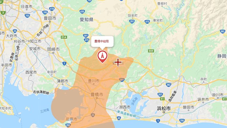 新城市の地デジの電波