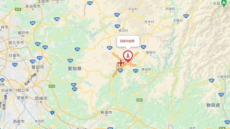 設楽町の地デジの電波