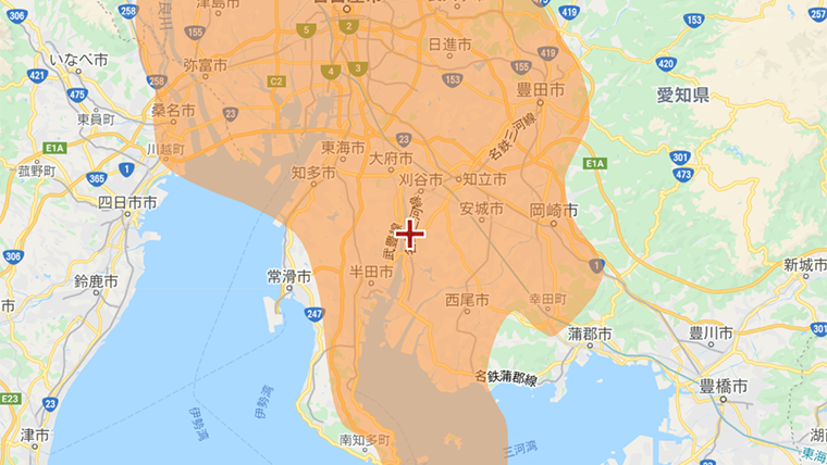 高浜市の地デジの電波