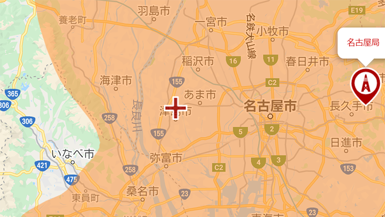 津島市の地デジの電波