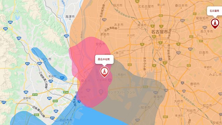 弥富市の地デジの電波