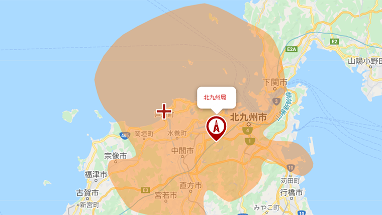 芦屋町の地デジの電波