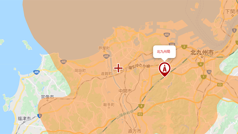 水巻町の地デジの電波