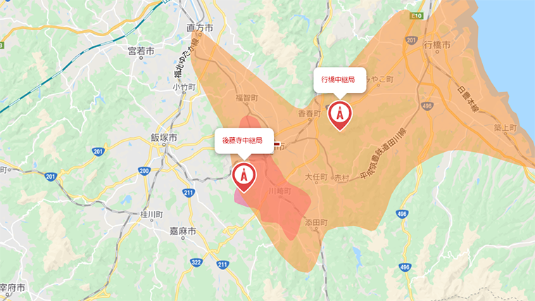 田川市の地デジの電波状況