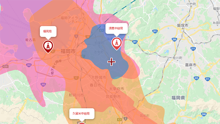 宇美町の地デジの電波