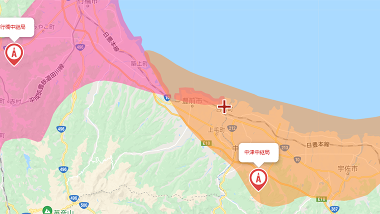 吉富町の地デジの電波