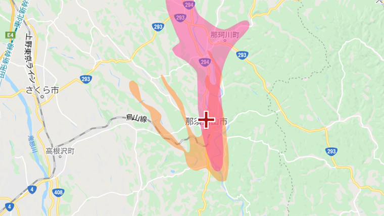 那須烏山市の地デジの電波