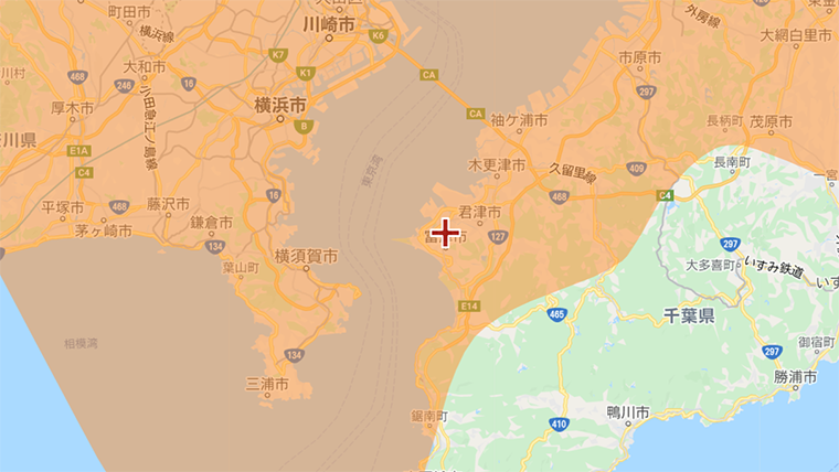 富津市の地デジの電波