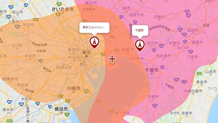 浦安市の地デジの電波