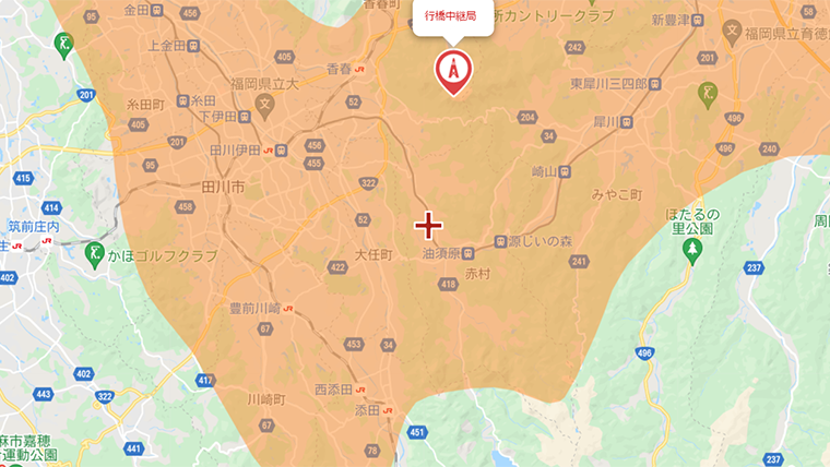 赤村の地デジの電波