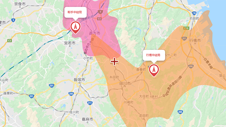 福地町の地デジの電波