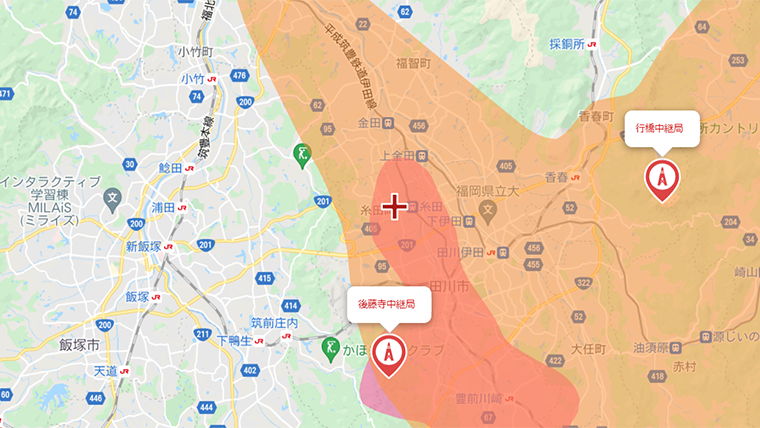 糸田町の地デジの電波