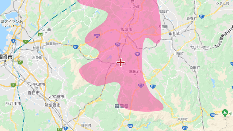 桂川町の地デジの電波