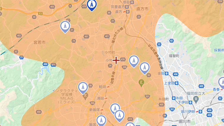 小竹町の地デジの電波