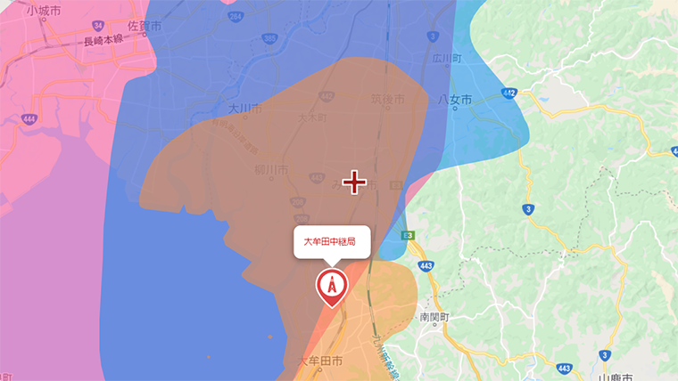 みやま市の地デジの電波