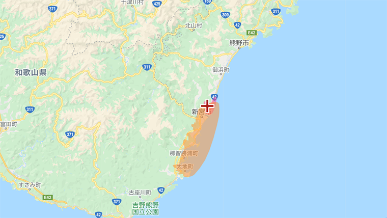 紀宝町の地デジの電波