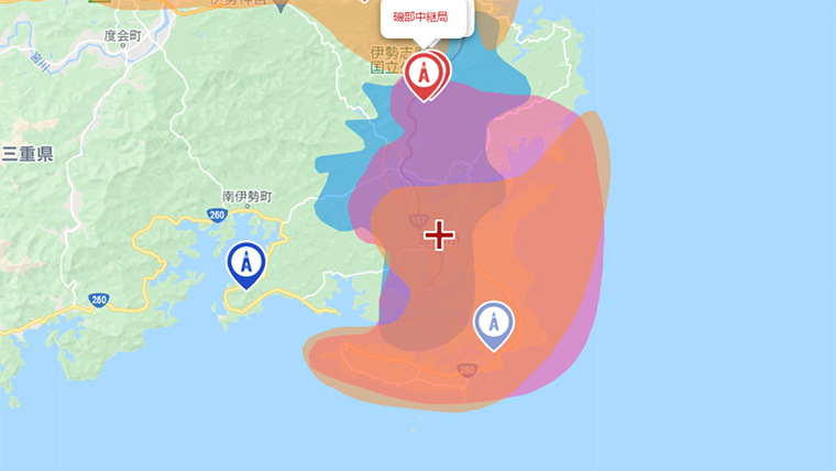 志摩市の地デジの電波