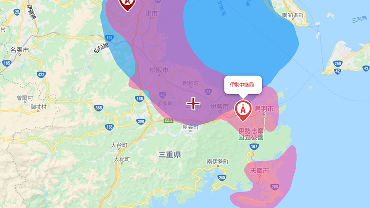 玉城町の地デジの電波