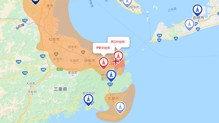 鳥羽市の地デジの電波