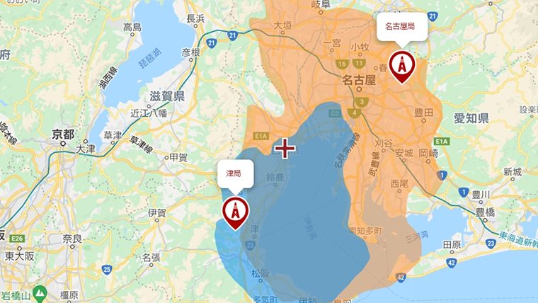 四日市市の地デジの電波