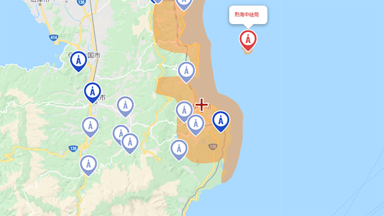 伊東市の地デジの電波