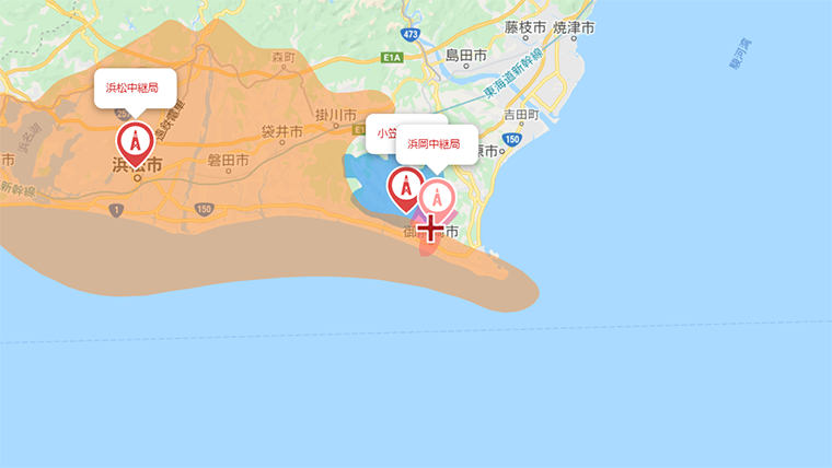 御前崎市の地デジの電波