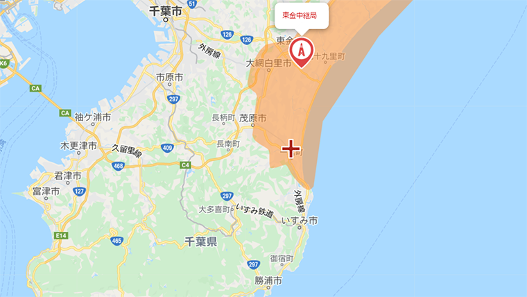 一宮町の地デジの電波