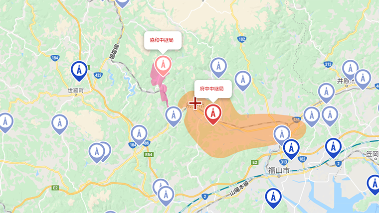 広島県府中市の地デジの電波