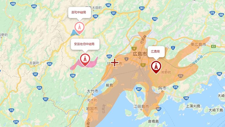 廿日市市の地デジの電波